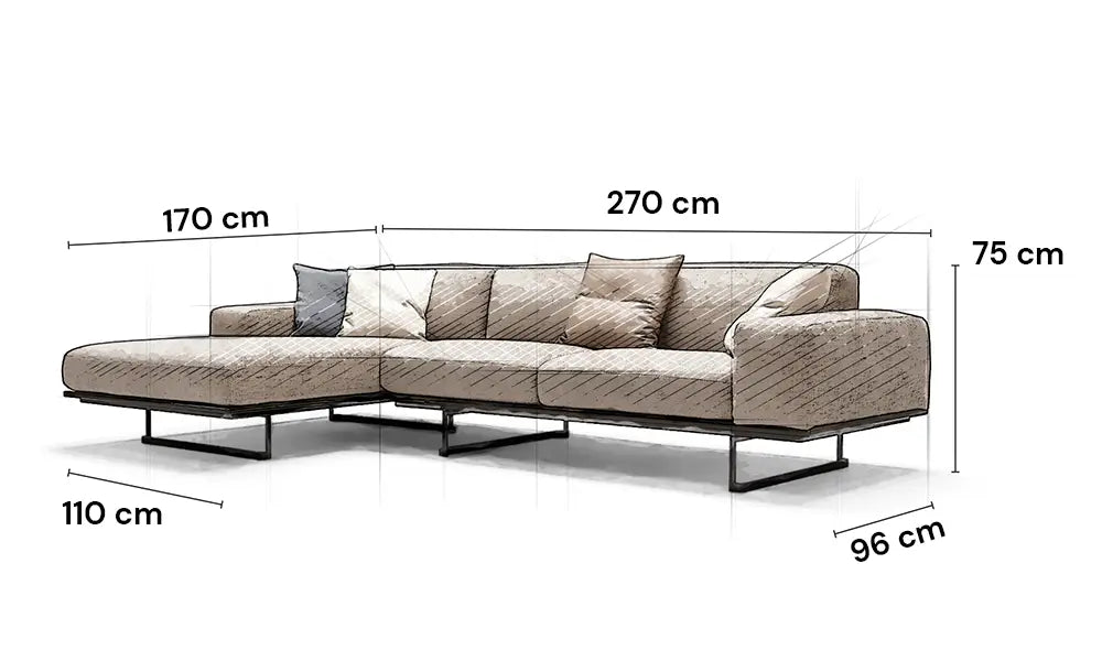 Stoff Ecksofa Tel Aviv