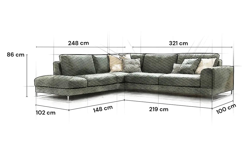 Leder Ecksofa Chicago