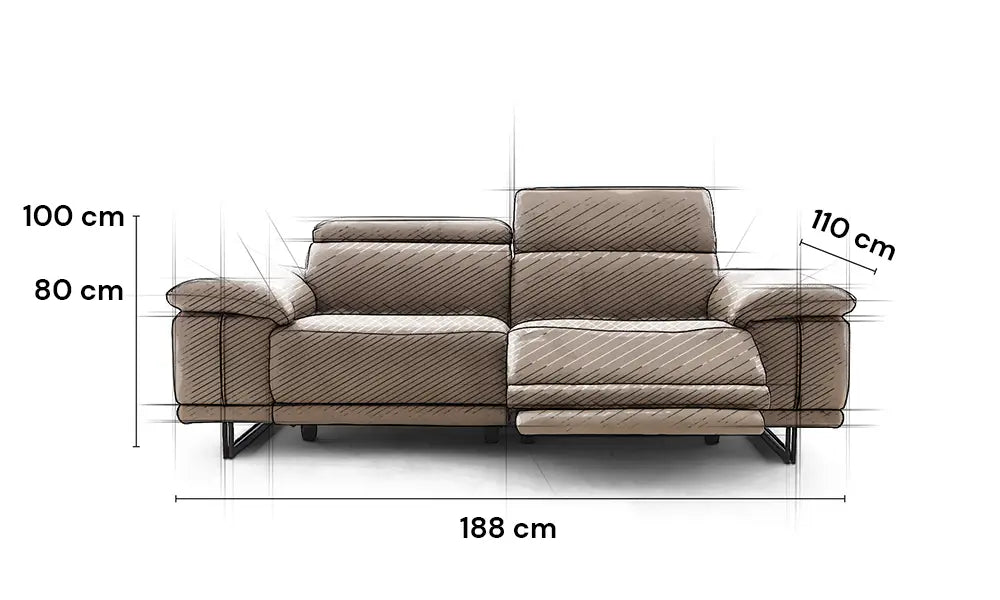 Leder Sofa Dakota