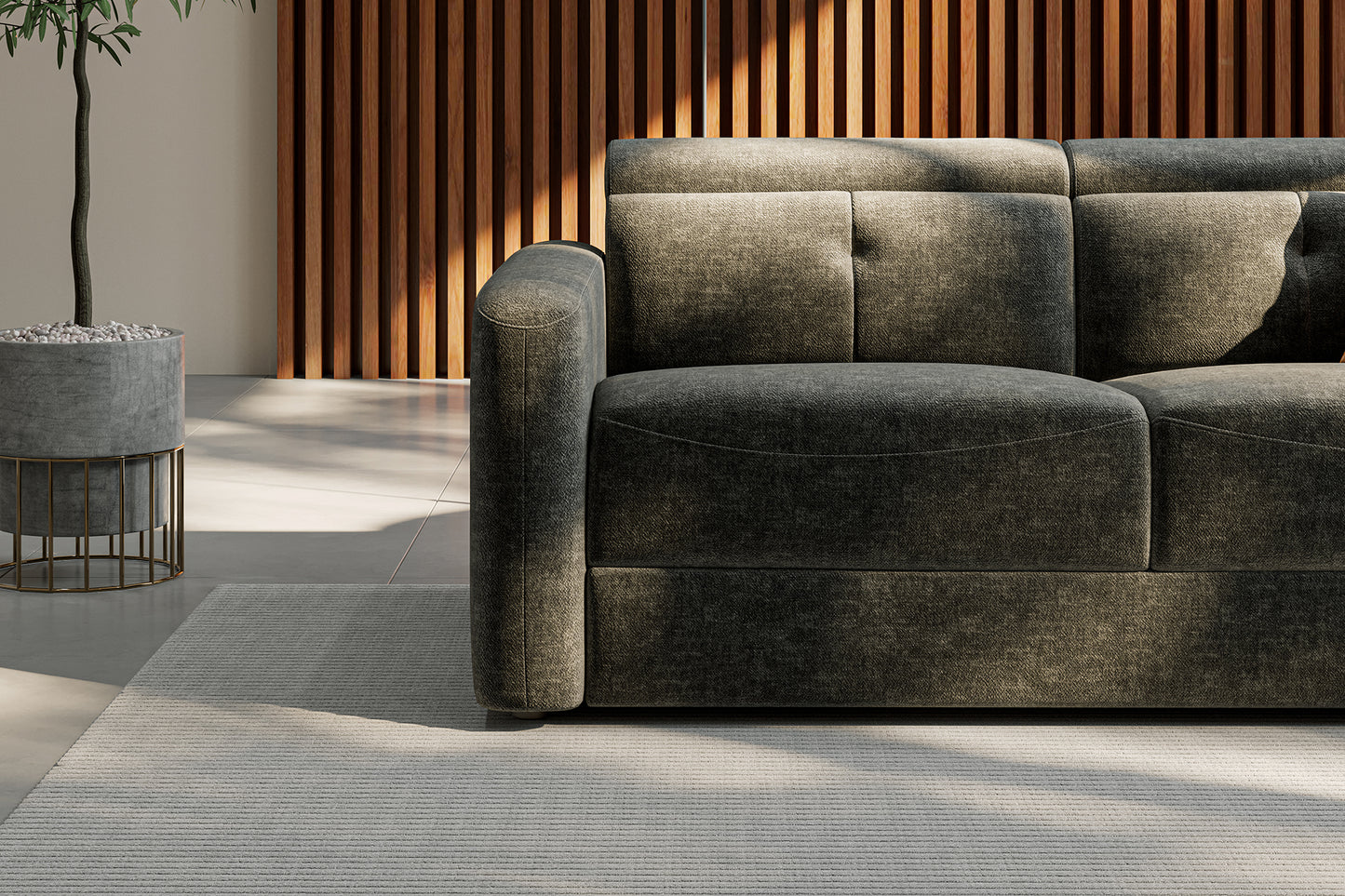 Seattle Schlafsofa aus Stoff