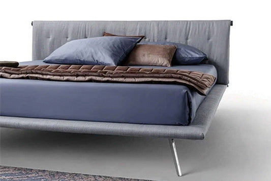 Stoff Polsterbett Stella 200 x 180 cm