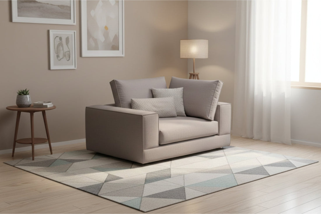 Ecksofa-Sessel für kleine Wohnzimmer aus