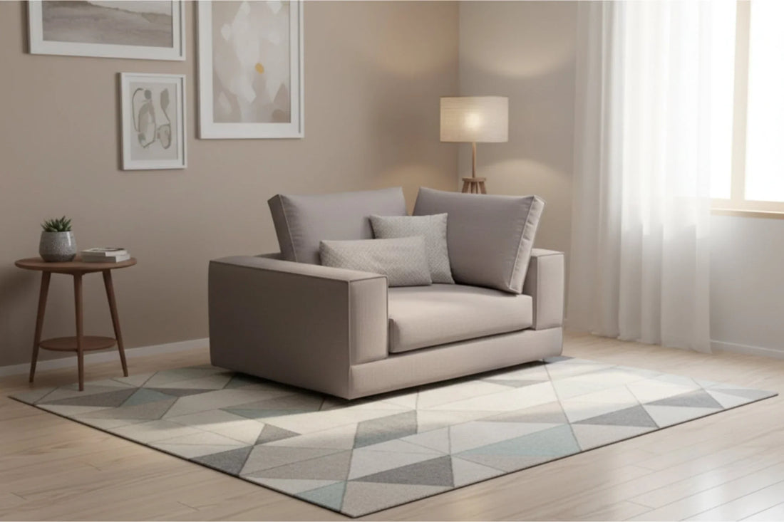 Ecksofa-Sessel für kleine Wohnzimmer aus