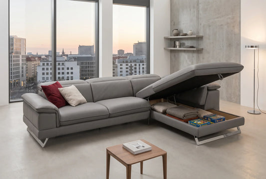 Sofas mit verstecktem Stauraum dabei, Unordnung zu reduzieren