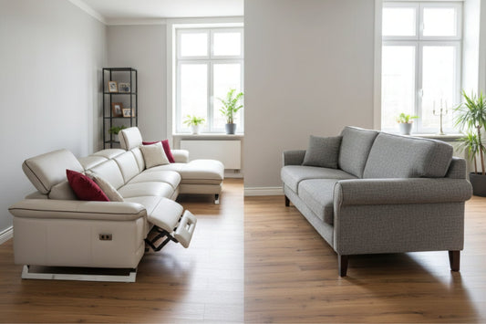 Ledersofa mit Funktionsfunktion vs. Standardsofa