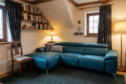 Ecksofas einen Raum kleiner