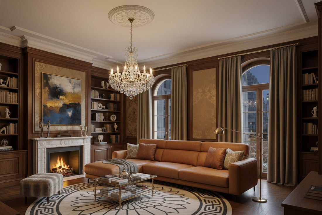 Luxuriöse Wohn Lederecksofas 