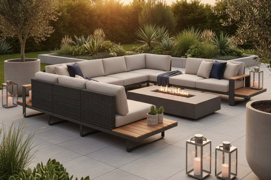 Trendige moderne Outdoor-Sofa-Designs für einen stilvollen Garten