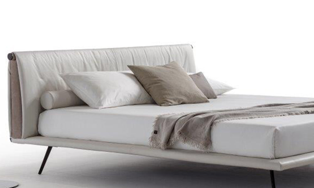 Leder Polsterbett Agora 200 x 180 cm