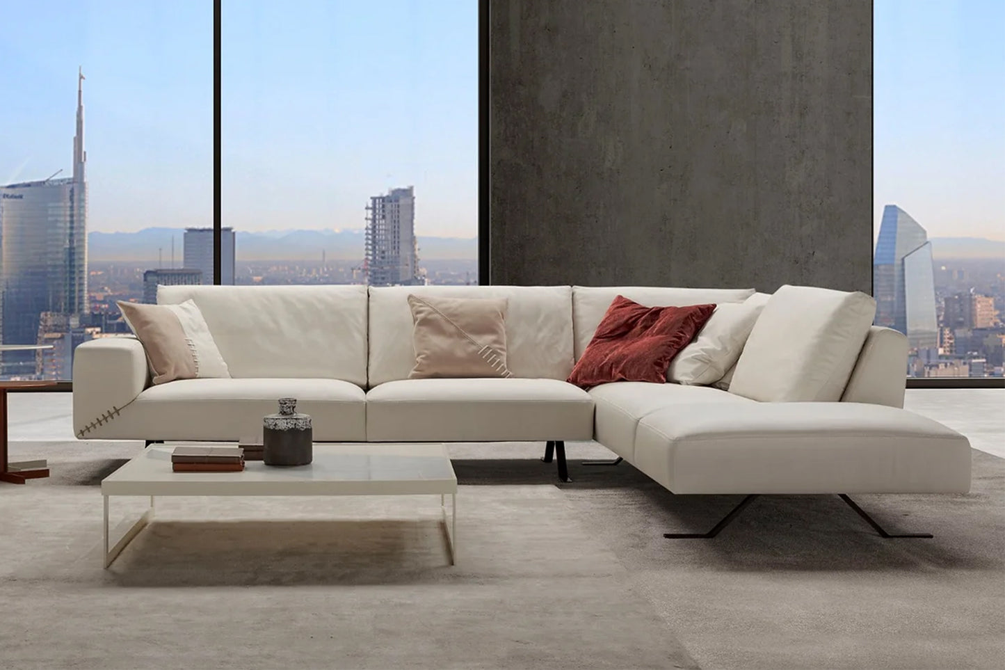 Leder Ecksofa Ancona