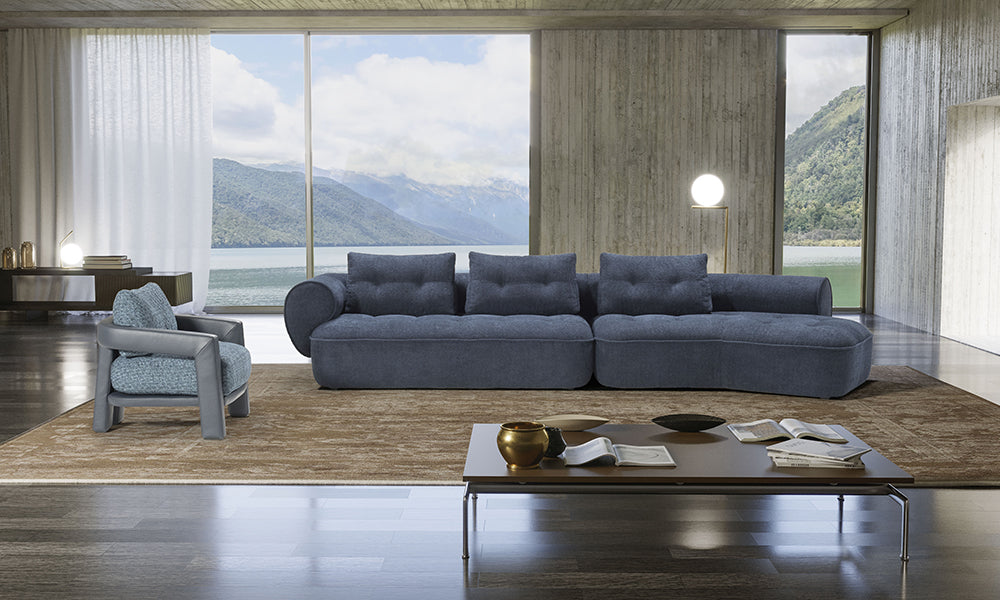 Stoff Ecksofa Barcelona