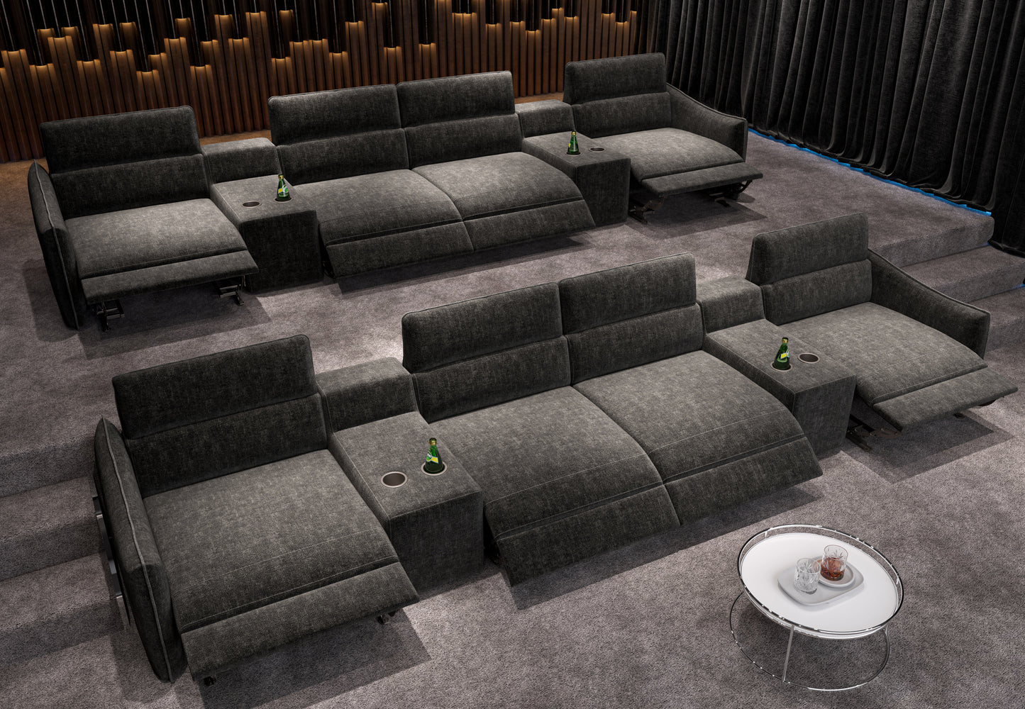 Prisma Heimkino Sofa 4 Sitzer
