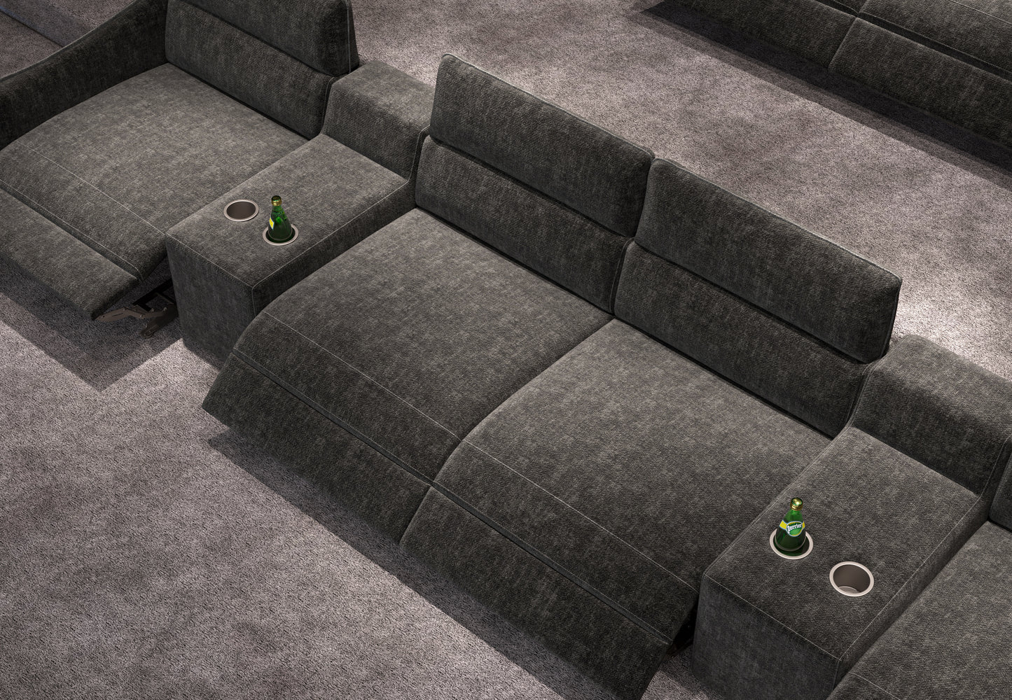 Prisma Heimkino Sofa 4 Sitzer