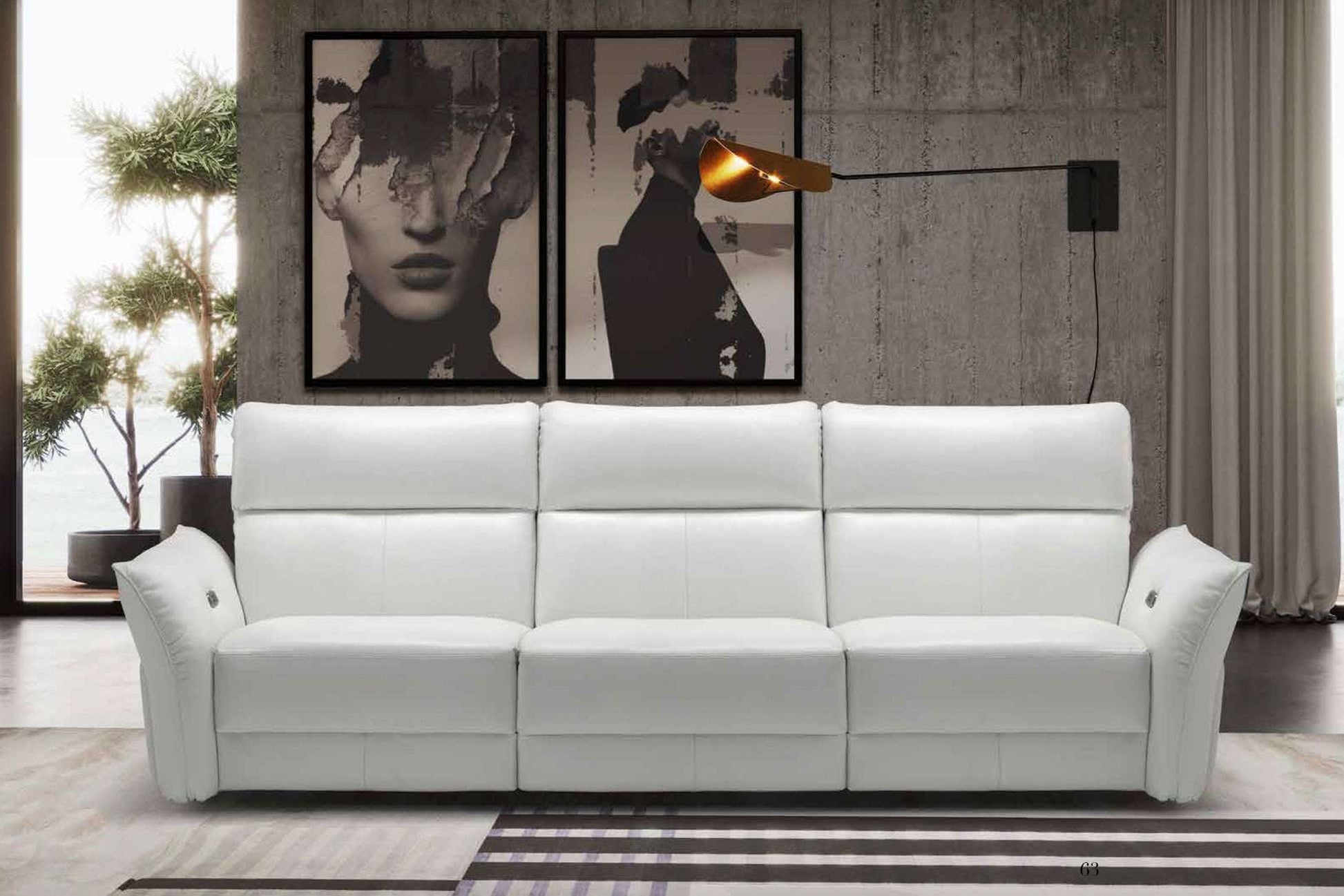 Leder Sofa Como