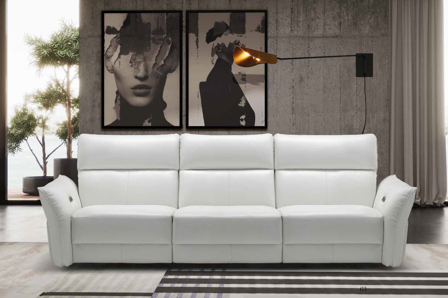 Leder Sofa Como