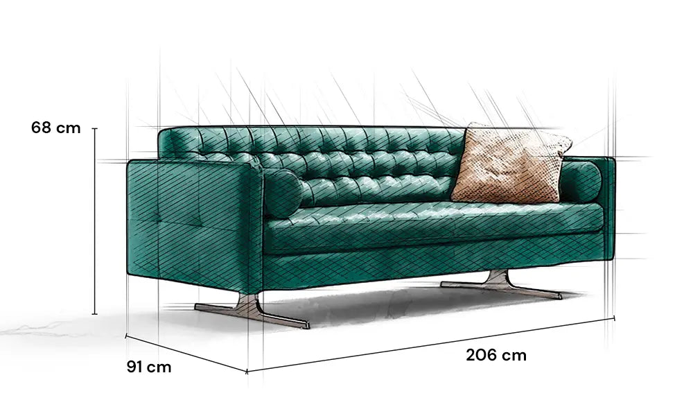 Oxford Leder Sofa