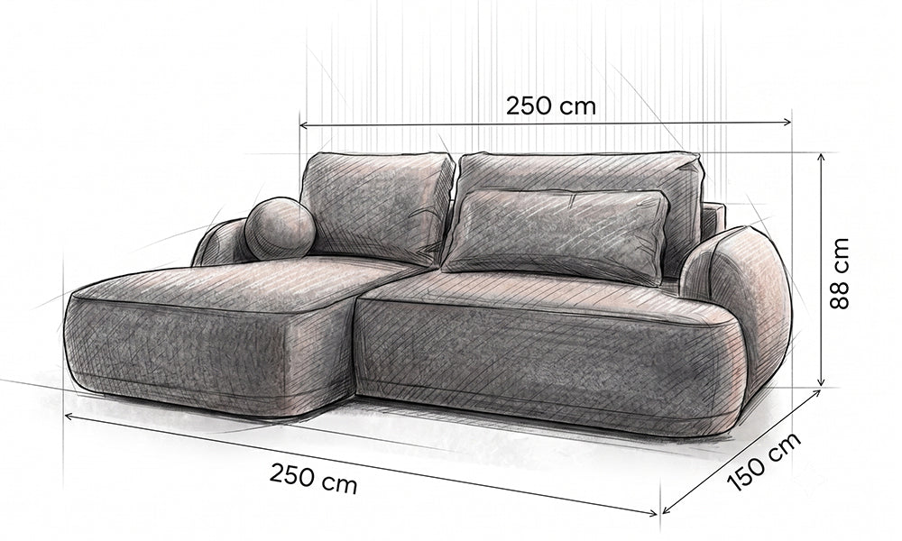 Cozy Ecksofa mit Schlaffunktion
