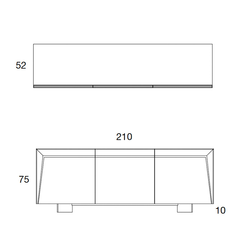 Sideboard Dama 210 cm x 52 cm