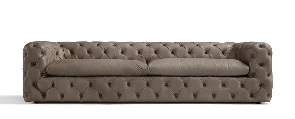 Chesterfield Hamptons Leder Sofa