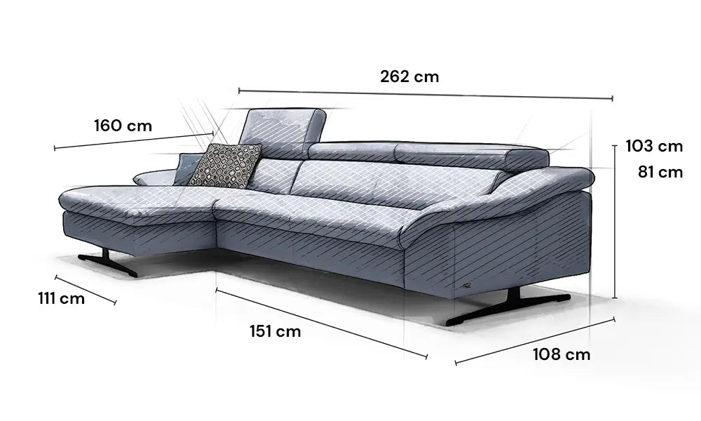 Ecksofa Leder Oslo - Eleganz und Komfort vereint | Made in Italy ...
