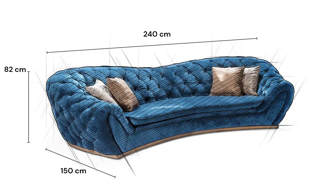 Chesterfield Stoff Sofa Dubai