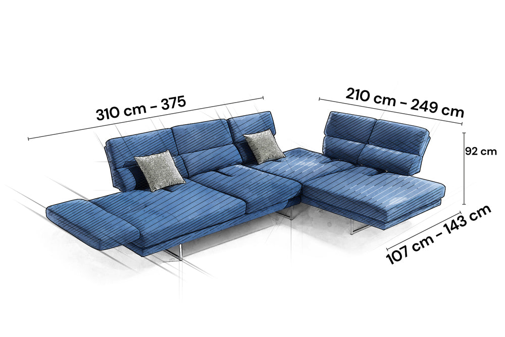 Ecksofa Stoff Lyon