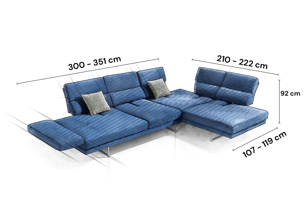 Ecksofa Stoff Lyon