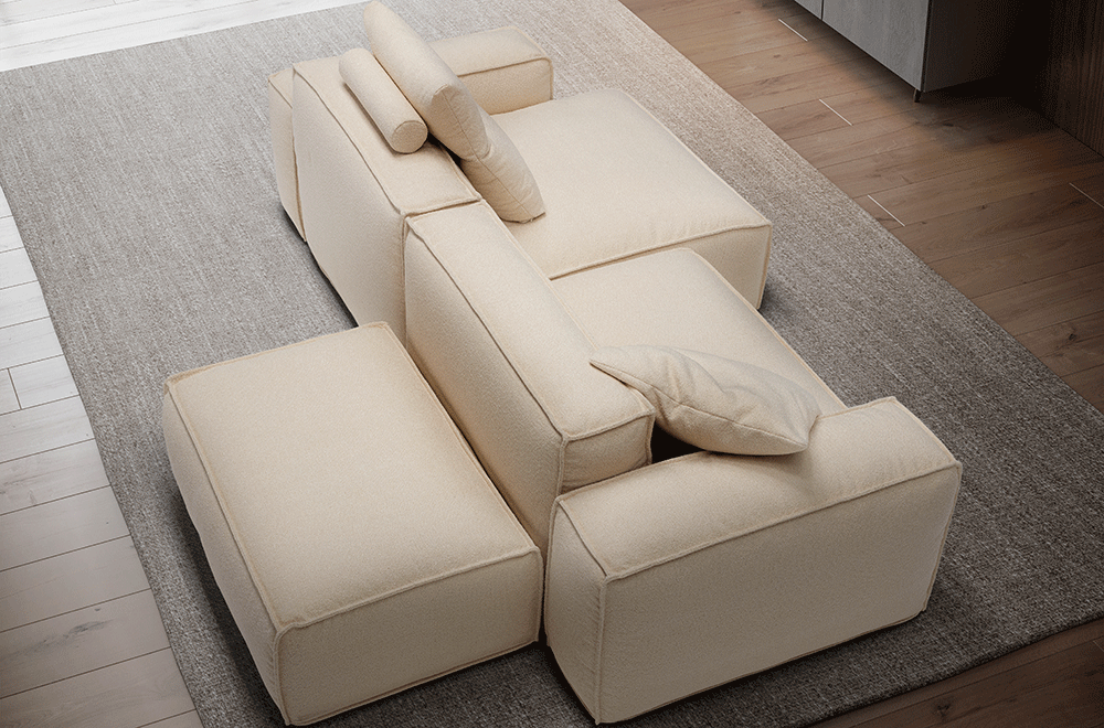 Stoff Ecksofa Malibu