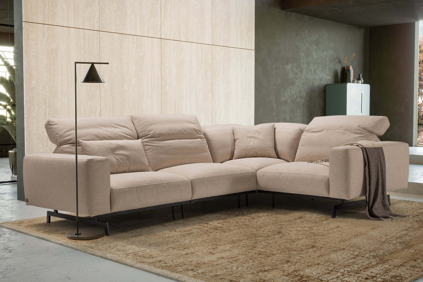 Stoff Ecksofa Nizza