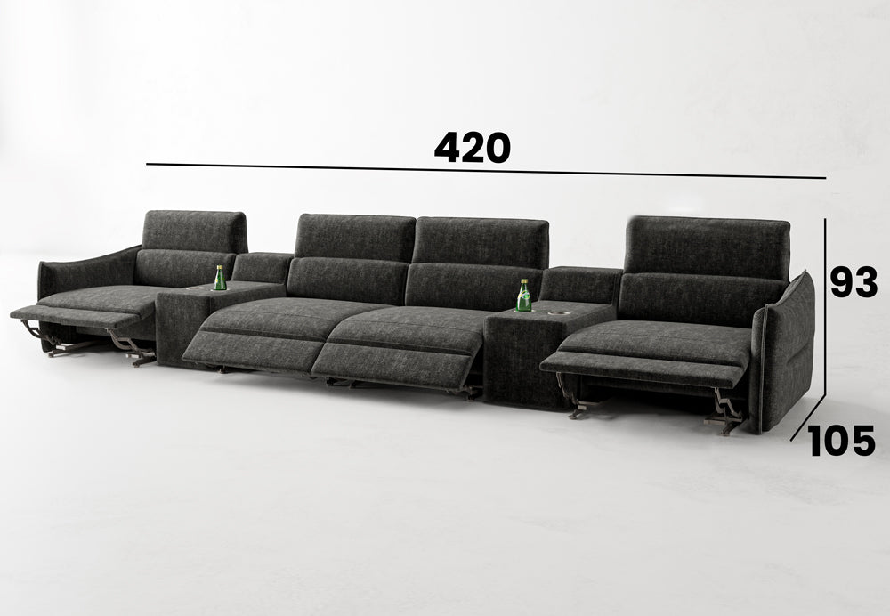 Prisma Heimkino Sofa 4 Sitzer