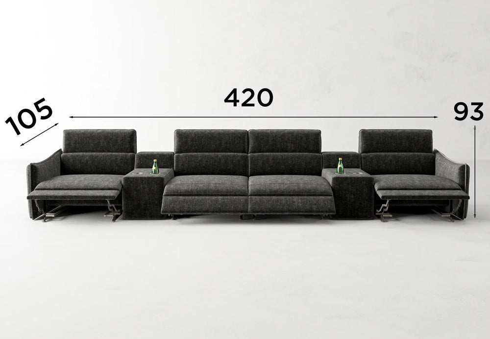 Prisma Heimkino Sofa 4 Sitzer