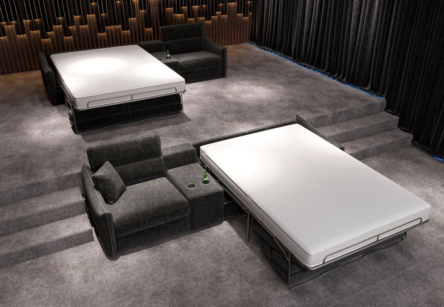 Prisma Kinosofa 3-Sitzer mit Bett