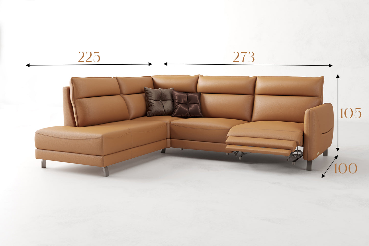 Ecksofa Leder Rom