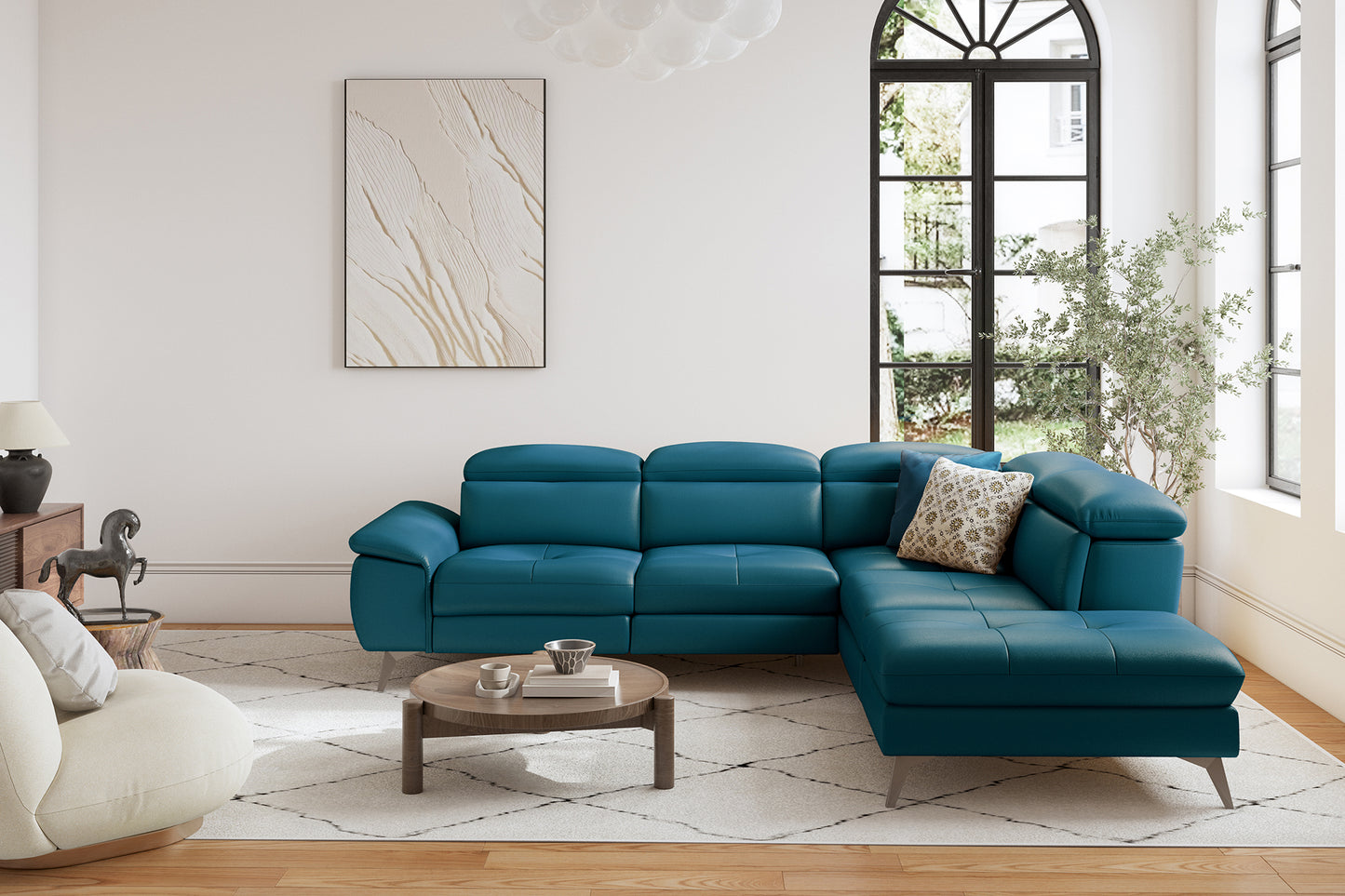 Turquoise / Rechts