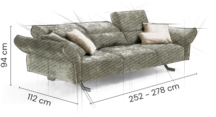 Stoff Sofa Denver
